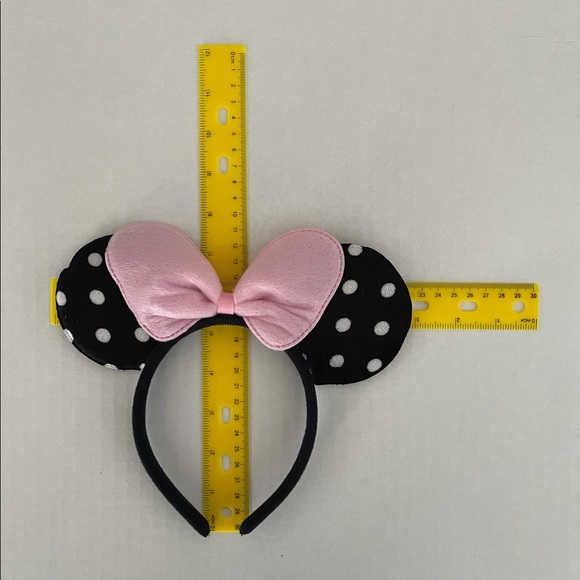 Headband, Girls Mouse Ears, Mini Mouse inspired - Picture 4 of 8